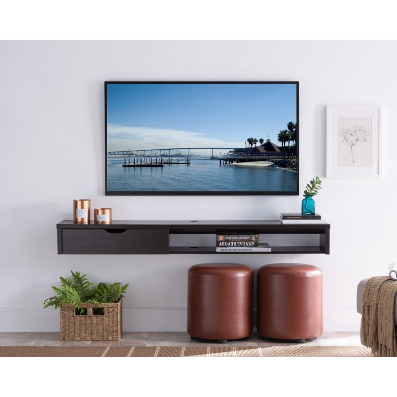 Ebern Designs Few Solid Wood Floating TV Stand for TVs up to 65 inches & Reviews Wayfair.ca